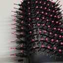 Hair Dryer Brush Blow Dryer Brush in One, Upgraded 4 in 1 Hair Dryer and Styler Volumizer with Negative Ion Anti-frizz Ceramic Titanium Barrel Hot Air Hair Straightener Brush (Black/Pink)