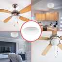 Aspen Creative 23607-01, 9" White Opal Mushroom Glass Shade For Ceiling Fixture, 9" Dia x 4-1/2" H/Fitter 7-1/2"