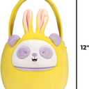 Squishmallows Original 12in Lancelot the Chocolate Bunny Egg Hunt Basket  Ultrasoft Official Jazwares Plush Accessory (Purple & White Panda)