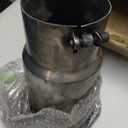 5" Inlet 8" Outlet Exhaust Tip 15” Length Stainless Steel Black