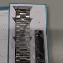 Lerobo Stainless Steel Band Compatible with Samsung Galaxy Watch 8 7 6 5 4 FE 40mm 44mm 45mm/Galaxy Watch 8 Classic 6 4 Classic 43mm 47mm 42mm 46mm, 20mm Metal Replacement Band for Men Women (Silver)