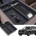 Center Console Organizer Tray Compatible with 2023-2025 Honda Pilot, 2024-2025 Ridgeline & Passport Armrest Storage Insert Tray & Interior Divider Accessories