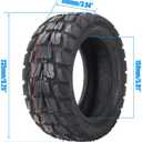90/55-6 Scooter Tire 10 inch Off Road Tubeless Tires 10x3.0 Wider & Thicker Rubber Explosion-proof Tire Motorcycle Electric Scooter Tires Outer Tire Replace for 90/55-6 80/65-6 Tyre Wheel Parts