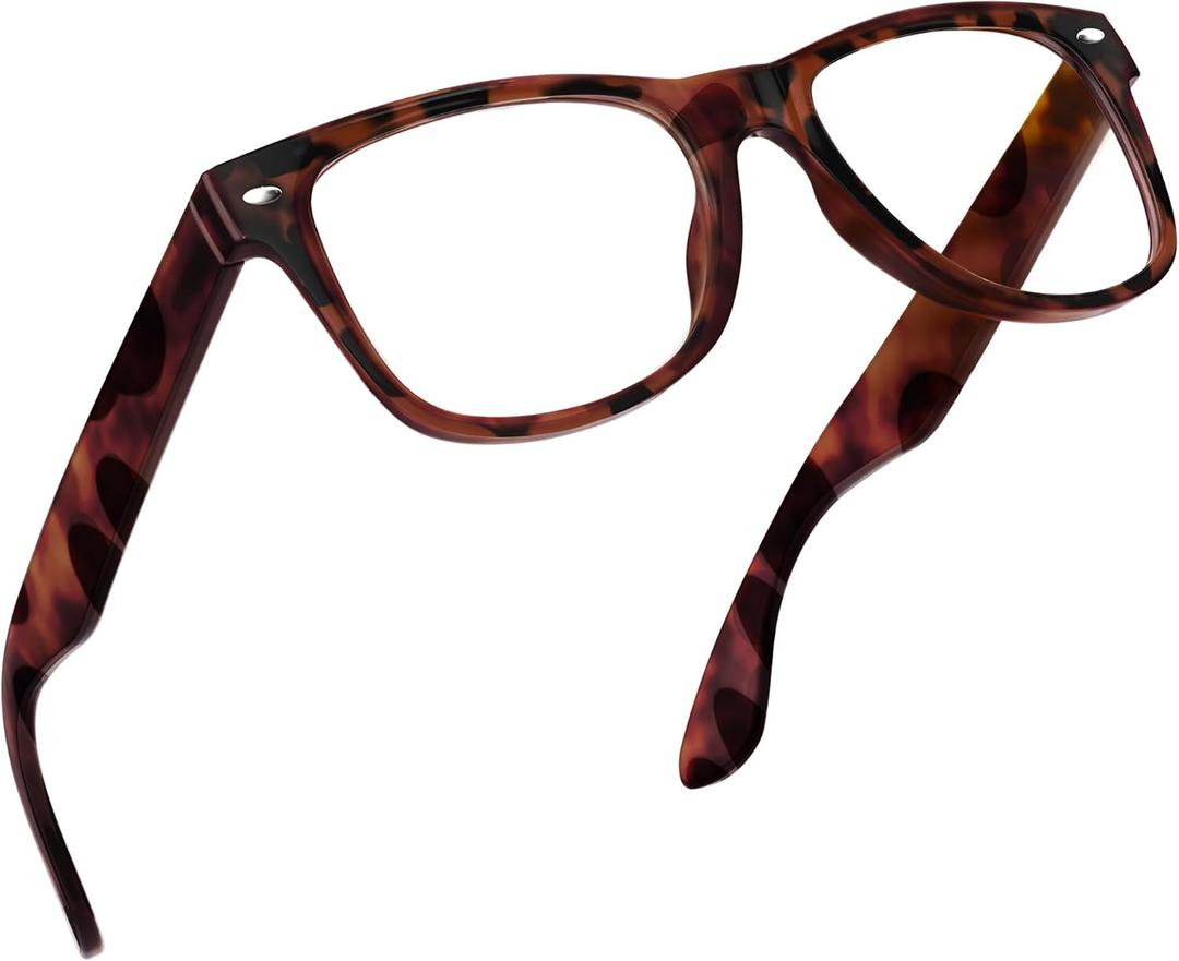 grinderPUNCH Blue Light Reading Glasses High Magnification Strong Reading Power Readers For Men Woman (Black 5.00)