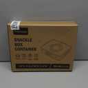 Divided Serving Tray for Candy, Condiment, Fruits and Nuts - Dishwasher Safe Snackle Box Container with Lid - Portable Charcuterie Board for Parties, Picnics, Travel and On-the-Go Snacking (8 Cups)