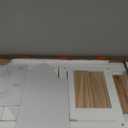 ProsperHaven Vanity Desk with Mirror and LED Lights, Small Makeup Vanity Table Set with Drawers and Chair, Dressing Table with Power Outlet for Girls Bedroom, White