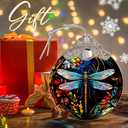 4 x Dragonfly Christmas Ornament - Hanging Tree Decoration - Suncatcher - Gifts for Dragonfly Lovers - Home Decor
