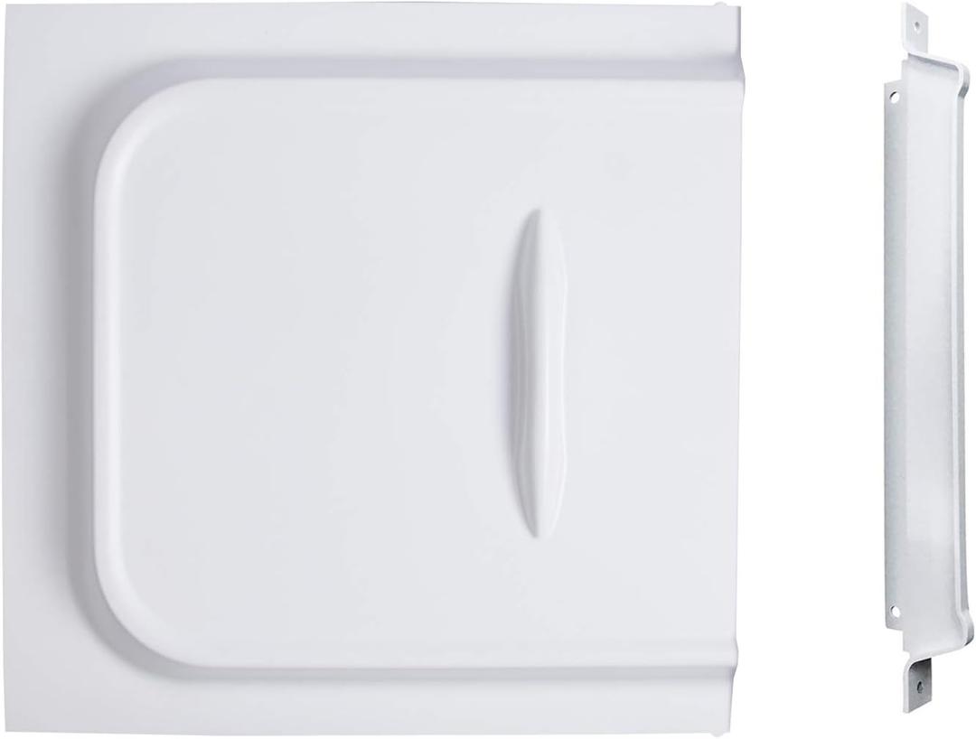 RVMATE Screen Door Slide with Slide Stop, 12" Panel for RV, Trailer, Camper, Motor Home, White