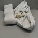 IVAPUPU Pinch Pleated Linen Blackout Curtains for Bedroom, Natural Full Black Out Curtains 84 Inches Long for Living Room Darkening Thermal Insulated Neutral Pleat Drapes with 16 Hooks, 2 Panels