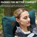 EVER ADVANCED Padded Oversized Folding Camping Chair for Adults, Heavy Duty Lawn Chair with Side Pockets, Portable Collapsible Quad Chair for Outside, Support Up to 500lbs, Green