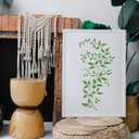 16 Inch Large Leaf Vine Ivy Branches Stencils for Painting on Walls, Reusable Wall Paintng Stencils for Furniture Canvas Wood Home Decor DIY Art Crafts, 6 Pieces