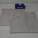 MIULEE Pillow Cases Light Grey 2 Pack 17,5"x17,5"