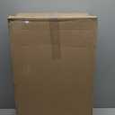 Rubbermaid Wrap N' Craft Plastic Wrapping Paper Organizer Storage Container with Top Ornament Storage Compartment for 20 Standard 30 Inch Rolls, Clear