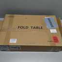 YIBOLIN'S Folding TV Tray Table, Heavy Duty Sturdy C-Shaped End Table for Couch, Extra Stable TV Dinner Tray with Cup Holder, Sofa-Side Laptop Desk for Living Room/Bedroom, No Assembly [Rustic Brown]