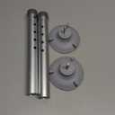 Foot Tube and Suction Cup Tips, for Toilet Safety Rail and Shower Chair Bench Bath Stool, Replacement Suction Cups Tips and Aluminum Tubes, 5 Height Adjustable Leg Tube Accessories