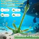 CHERAINTI Kayak Anchor, 3.5 Lb Folding Marine Grapnel Anchor Kit with 40ft Rope and Buoy for Kayaks Jet Ski SUP Paddle Boards PWC Inflatable Small Boat Canoes Fishing, Kayaking & Boating Accessories