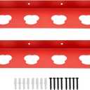 2 Pack Battery Holder for Milwa.....12V Tool, Wall Mount for Milwa.....12V Batteries Storage with Accessories, Wall Mount Storage Organizer Rack with 4 Slots
