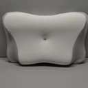 Cervical Neck Pillow - Cooling Ergonomic Neck Support Pillow for Sleeping, Orthopedic Contour Memory Foam Pillows for Side, Back & Stomach Sleepers with Pillowcase (White)