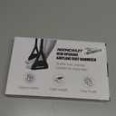 Airplane Foot Hammock, No Collapse Foot Rest for Plane Travel with Extended Adjustment Strap, Portable Desk Foot Hammock with Thickened Foam, Foot Sling Travel Essentials to Relax Your Feet (1 Pc Black)