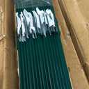 FOREHOGAR Metal Fence Post 4 Feet Green, Pack of 15, T Posts for Wire Fence, No Dig Steel U Post Fencing for Lawn Garden Wire Mesh Fence Poles Sign Outdoor Light Duty
