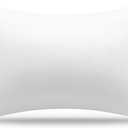 AM AEROMAX 12  20 Throw Pillow Memory Foam Pillow Insert - Rectangular Lumbar Support Pillow for Decorative Cushion Bed Couch Sofa - Non-Deforming Over Time (White)