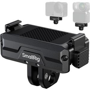 SMALLRIG Magnetic Adapter Holder Dual-Mount Support for DJI Osmo Action 6/Osmo Nano, Bidirectional Quick Release Magnetic Folding Adapter Mount with 2-Prong Mount and 1/4"-20 Threaded Hole - 5890