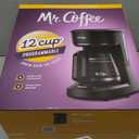Mr. Coffee 12-Cups Automatic Drip Coffee Maker, Stainless Steel and Black (2176620)