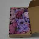 56 PCS Fake Flowers Heads Artificial Purple Silk Flower Heads Bulk Faux Mini Flowers for Cake Blossom Wreath Wedding Bridal Party DIY Home Decoration