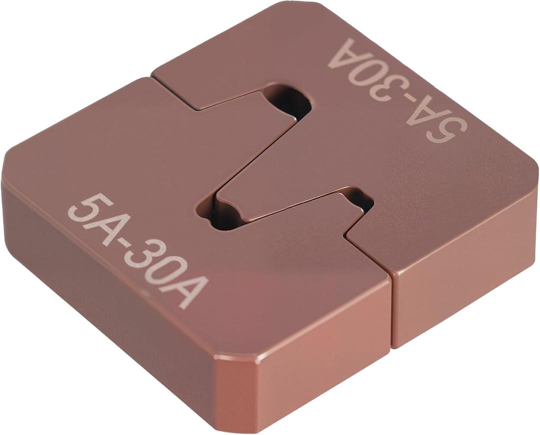 AMZCNC YQK-300/YQK-600 Crimping Dies for Open Barrel Wire Crimp Copper Ring Lugs, 5A-30A