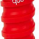 que Bottle | Designed for Travel and Outdoor. Collapsible Water Bottle - Food-Grade Silicone/BPA Free/Lightweight/Eco-Friendly - 12oz (Bonfire Red)
