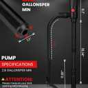 2.8GPM Automatic Electric Fuel Transfer Pump with Hand-Stop Battery Powered Fuel Transfer Pump, USB-C Charging Gas Pump for Gas Can, Transfers Gasoline, Diesel, Water