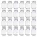 Pack 2oz Mason Jar with Silver Lid for Honey Jam Spice Pack of 24 Sets