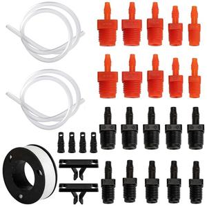 Nkiy Quen 29 Pcs Master Cylinder Bleeder Replacement for 14151Brake Bleeder Kit with 22" Hose PTFE Tape Universal Connection Fittings ClipsBrake Master Cylinder Bleeder Kit Fit for SAE and Metric