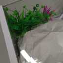 VEVOR Fish Tank Aquarium, 2 Gallon LED Square Ultra-Clear Glass Tank Temperature Monitoring Adjustable 7 Color Lighting, Self Cleaning System Fishbowl for Freshwater & Saltwater Fish Home,Office,Pet