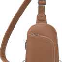 INICAT RFID Blocking Sling Bag, Anti Theft Crossbody Bag for Women, Travel Fanny Pack Style Purse, Vegan Leather