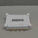 Tissue Box Tissues Holder Cover Stand,Rectangle Acrylic Paper Box Decorative Desk Organizer for Tabletop,Bathroom,Car,Office,Toilet