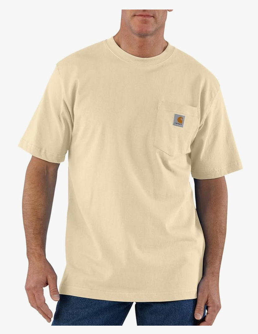 Carhartt Men's Loose Fit Heavyweight Short-Sleeve Pocket T-Shirt Small
