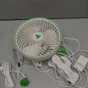 VIVOSUN 2-Pack AeroWave E6 Grow Tent Fan 6, EC Motor, Smart Wifi Control, US Patented Auto Oscillating Clip fan, IP54, Strong Airflow but Quiet for Hydroponic Ventilation Circulation (White)