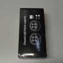 4-Pack Puck Lights with Remote, 1800mAh Rechargeable Under Cabinet Lighting, 3 Color Temps & 7 RGB Colors, Long-Lasting Dimmable Stick-On Lights for Cabinet, Kitchen, Shelf, Party (White)