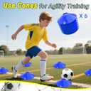 Happy Jump 7x5 FT & 5x3.6 FT Portable Soccer Goal for Youth Players Ages 614, Large-Frame Design Built for Long-Term Development, Easy Setup for Backyard, Park or School Training