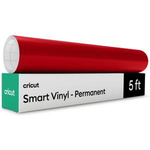 Cricut Smart Permanent Vinyl, Red (13in x 5ft) - for Maker & Explore Machines