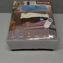 Heated Blanket Throw 50" x 60" Soft Ribbed Faux Fur Flannel Fast Heating 12 Heat Levels 112H Timer & Overheat Protection & Auto Shut-Off & ETL FCC & Machine Washable Heated Throw (Camel)