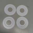 Extension Trim Ring for Recessed Fire Sprinkler Escutcheons - White Oops Ring Cover Holes Up to 5 Inches when Paired with Recessed Escutcheon - Covers Miscuts, Damaged Drywall Around Sprinkler Heads (4 Pack)
