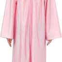 GraduationMall Shiny Graduation Cap and Gown with 2026 Tassel for High School and Bachelor (Pink)