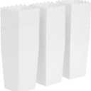 BLUE PANDA Popcorn Boxes for Party - 100 Pack, White, 3.3 x 5.5 x 3.5 In - White Popcorn Boxes for Movie Night