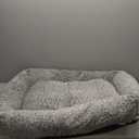 JOEJOY Small Dog Bed for Small Dogs, Washable Orthopedic Premium Soft Corduroy Fleece Pet Bed with Removable Zipper Cover, Cute Calming Puppy Bed with Non Skid Bottom (S (20"x19"x6"), Grey)