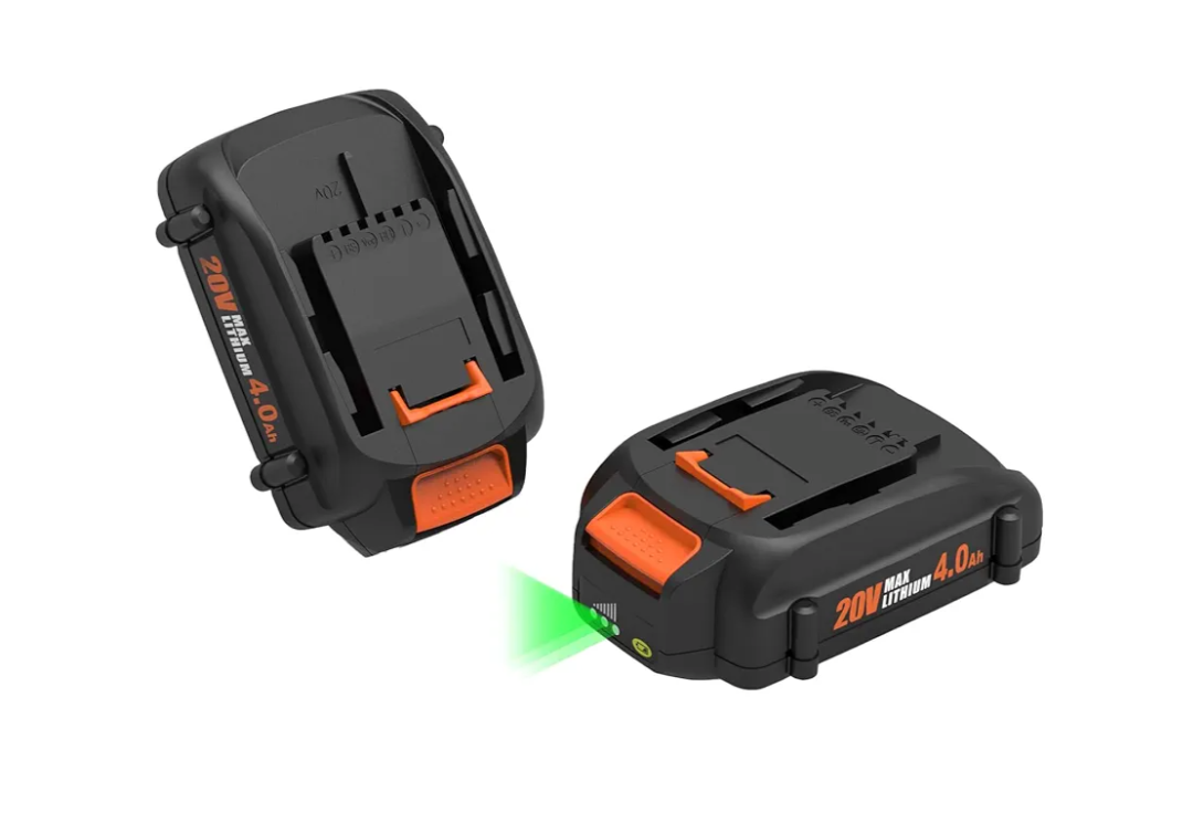 energup 2Pack 4.0Ah WA3525 Replace for Worx 20V Battery PowerShare for WA3520 WA3525 WA3575 WG890 WG891 for 20Volt Worx Batteries 20V