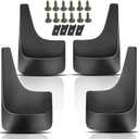 YHTAUTO Mud Flaps Splash Guards Compatible with Chevrolet Silverado Tahoe Suburban 2001-2014, Avalanche 2002-2006, Without Fender Flares, Mudguards Mudflaps Accessories for Cars, Front & Rear 4Pcs