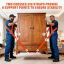Moving Straps 2-Person Lifting and Moving System Transporting Heavy Objects up to 880lbs Efficiently Safely Suitable for Lifting and Transporting Wardrobes Sofas Furniture