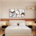 Abstract Wall Art - Framed Canvas Wall Art for Living Room, Bedroom, and Office - Minimalist Wood Wall Decor, Large Brown Art Prints, Kitchen bedroom wall art decor above bed, 48"L x 24"W